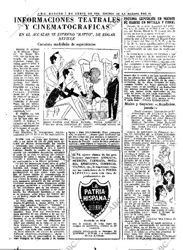 ABC MADRID 02-04-1960 página 61
