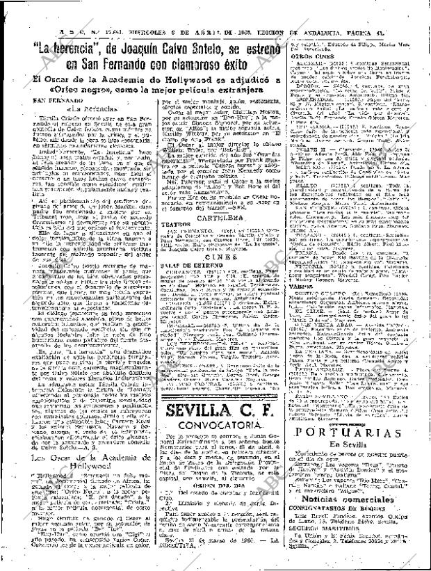 ABC SEVILLA 06-04-1960 página 41