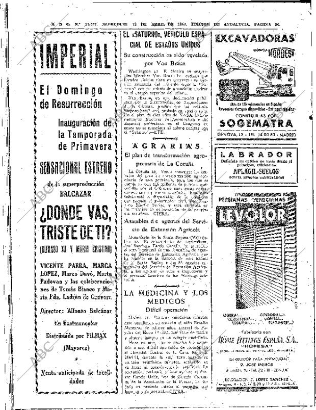 ABC SEVILLA 13-04-1960 página 26