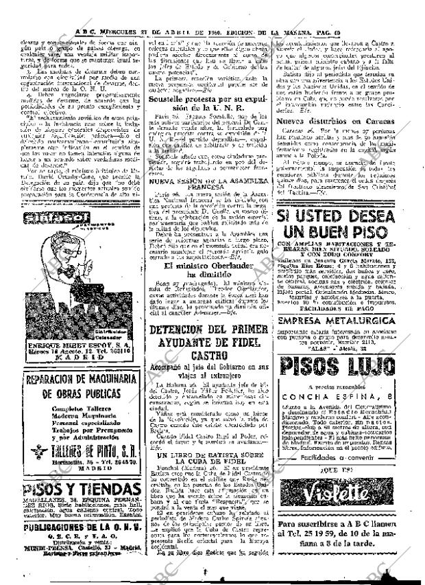 ABC MADRID 27-04-1960 página 40