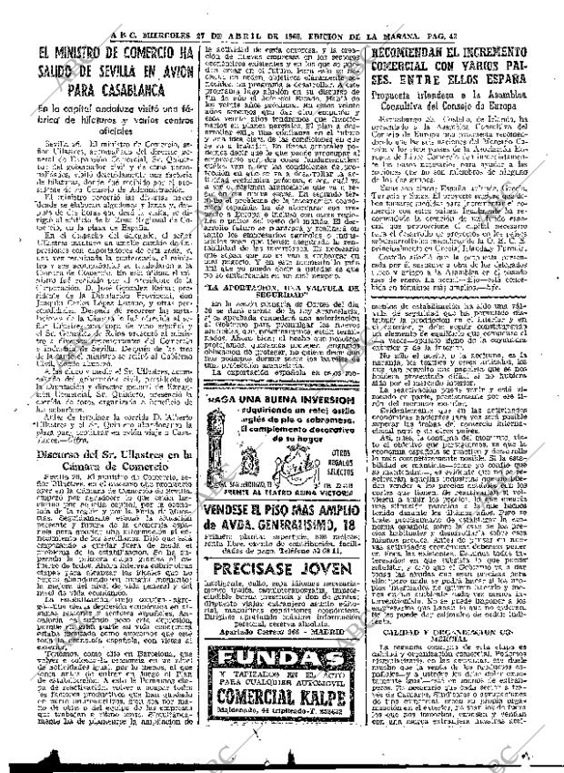 ABC MADRID 27-04-1960 página 43