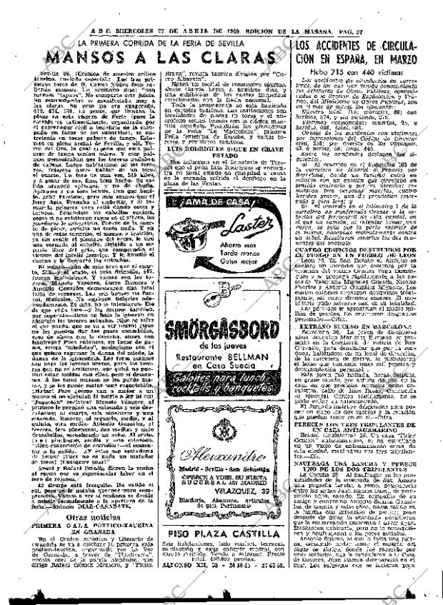 ABC MADRID 27-04-1960 página 57