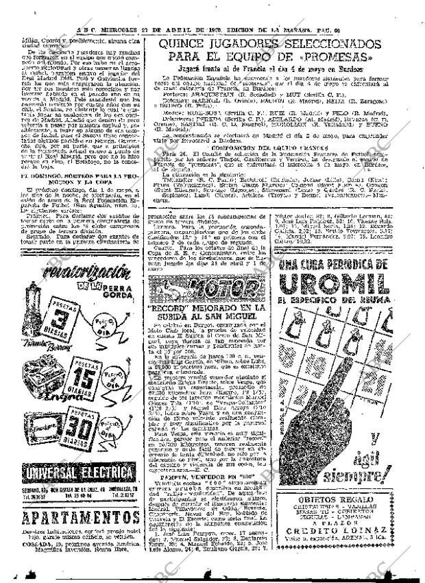 ABC MADRID 27-04-1960 página 60