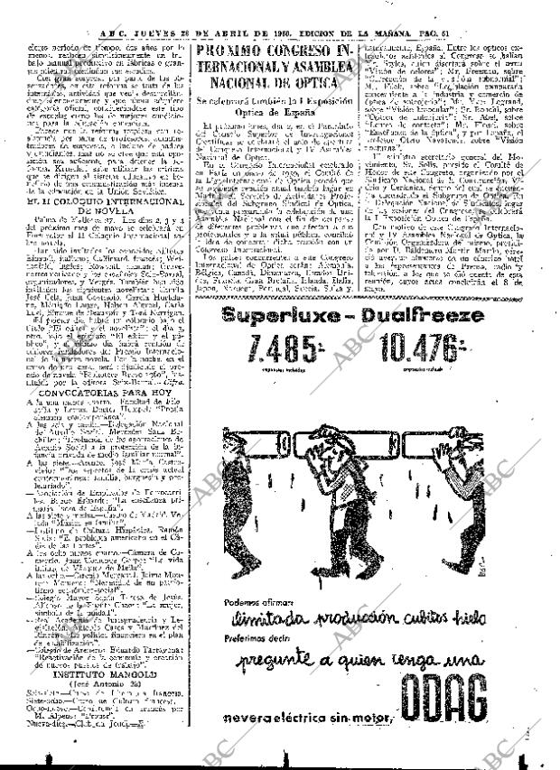 ABC MADRID 28-04-1960 página 51