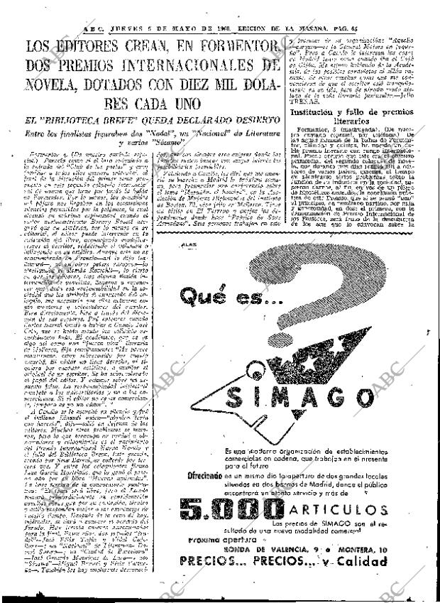 ABC MADRID 05-05-1960 página 45