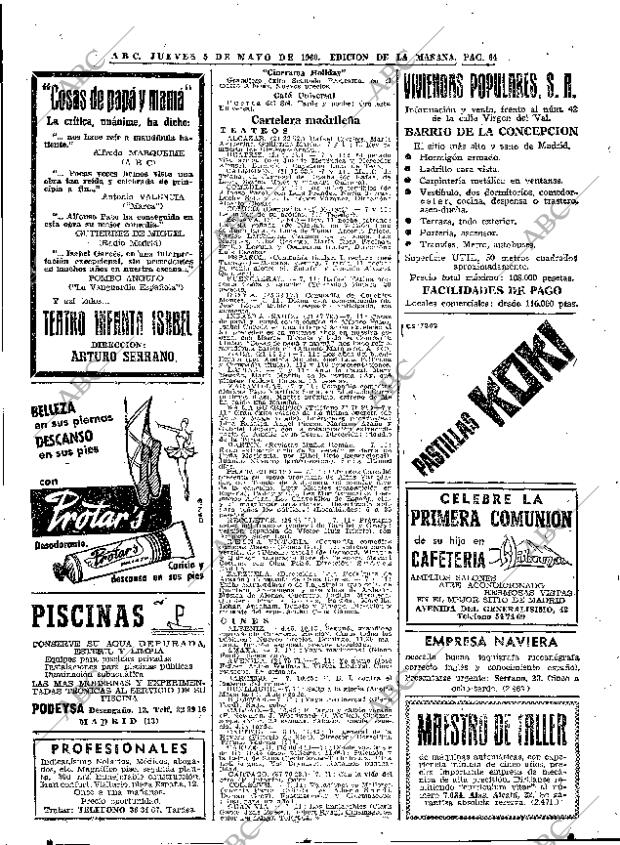 ABC MADRID 05-05-1960 página 64