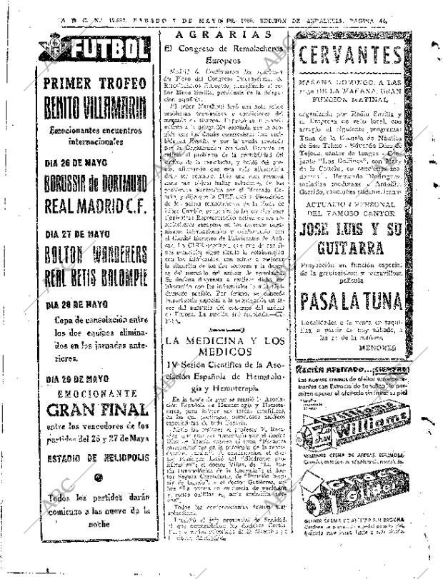 ABC SEVILLA 07-05-1960 página 44