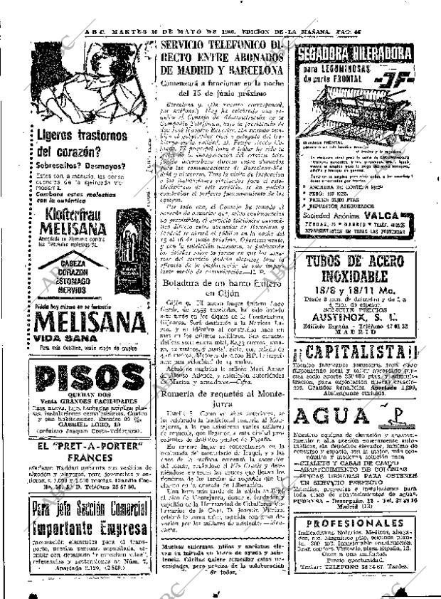 ABC MADRID 10-05-1960 página 46