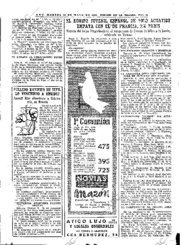 ABC MADRID 10-05-1960 página 60