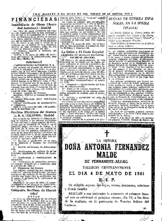 ABC MADRID 10-05-1960 página 67