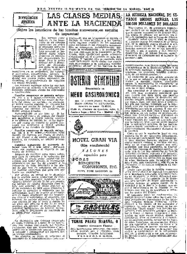 ABC MADRID 12-05-1960 página 61