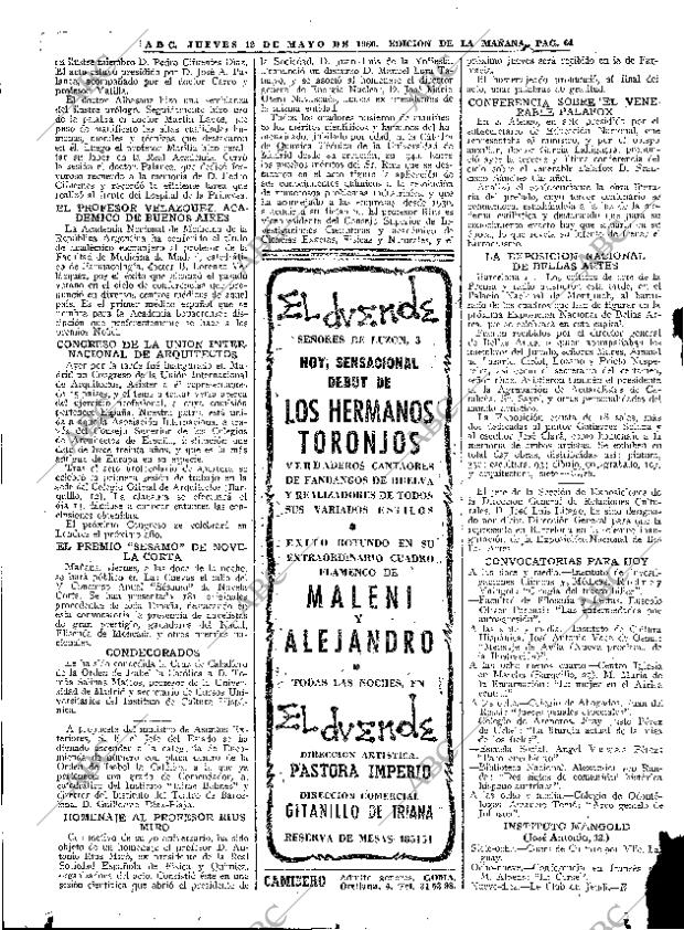 ABC MADRID 12-05-1960 página 64