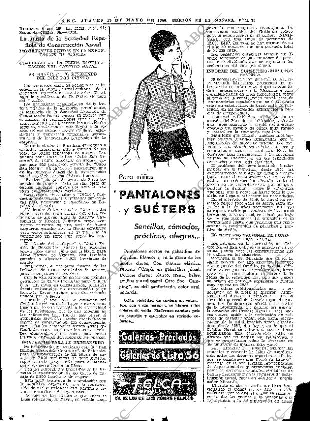 ABC MADRID 12-05-1960 página 70