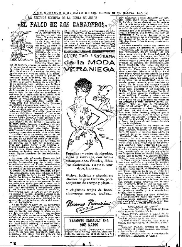 ABC MADRID 15-05-1960 página 109