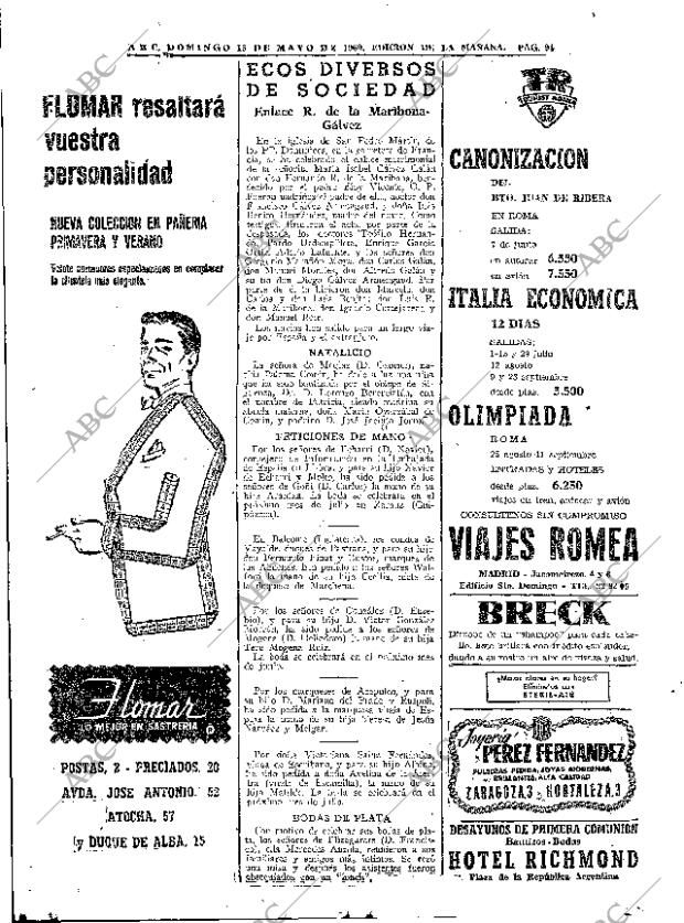 ABC MADRID 15-05-1960 página 94