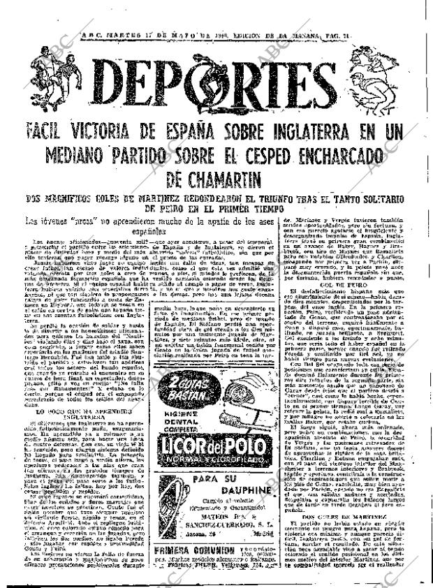 ABC MADRID 17-05-1960 página 69