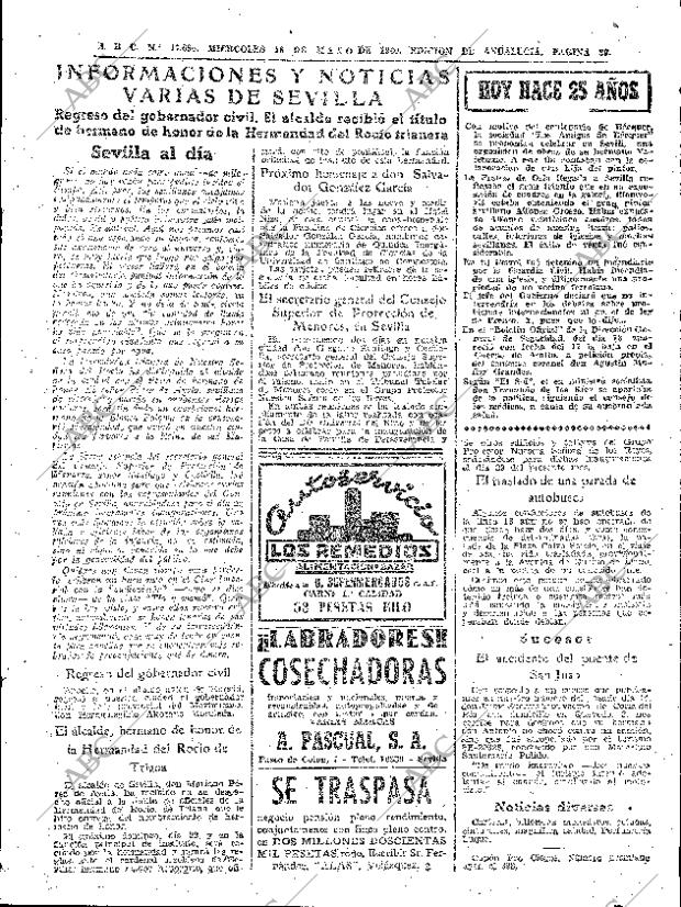 ABC SEVILLA 18-05-1960 página 39