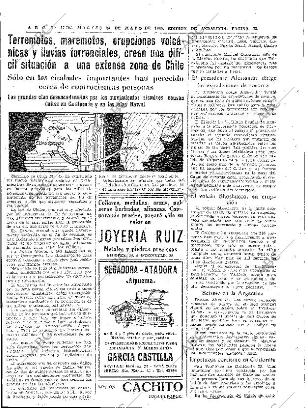 ✳El 24 de enero de 1960, ABC anunciaba una de las mayores proezas