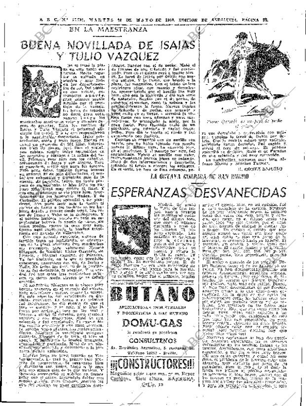 ✳El 24 de enero de 1960, ABC anunciaba una de las mayores proezas