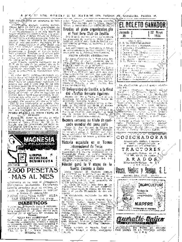 ✳El 24 de enero de 1960, ABC anunciaba una de las mayores proezas