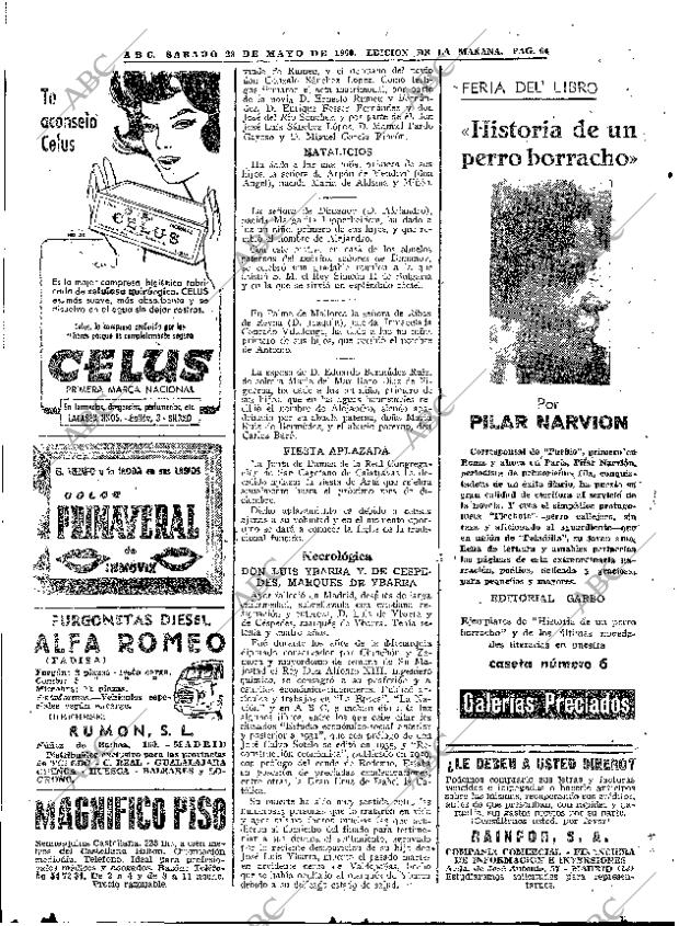 ABC MADRID 28-05-1960 página 64