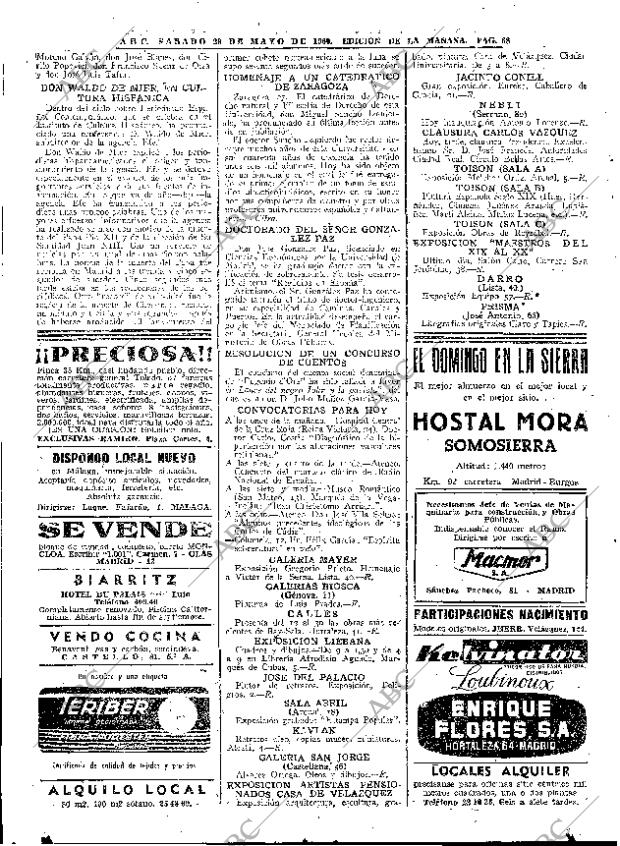 ABC MADRID 28-05-1960 página 68