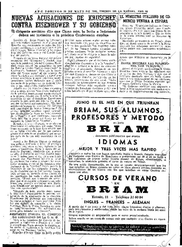 ABC MADRID 29-05-1960 página 65