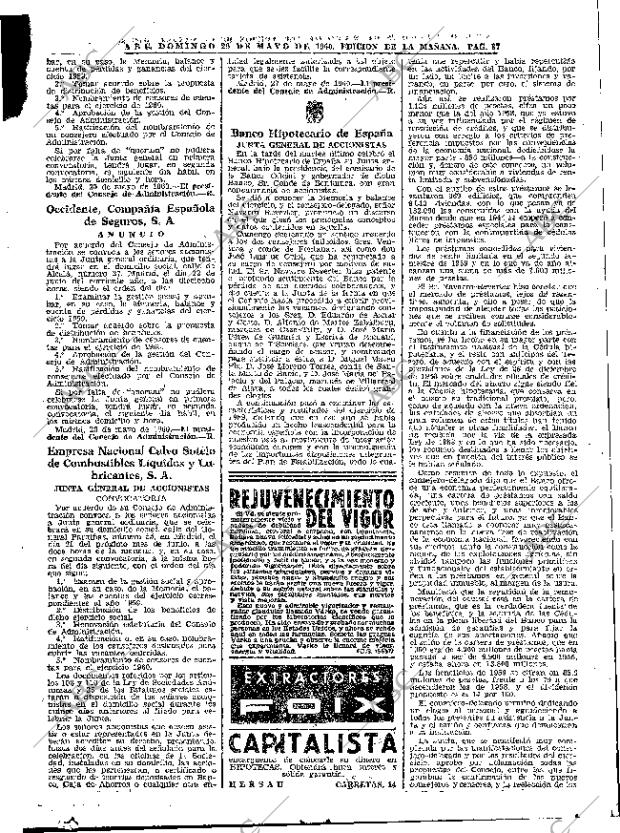 ABC MADRID 29-05-1960 página 87