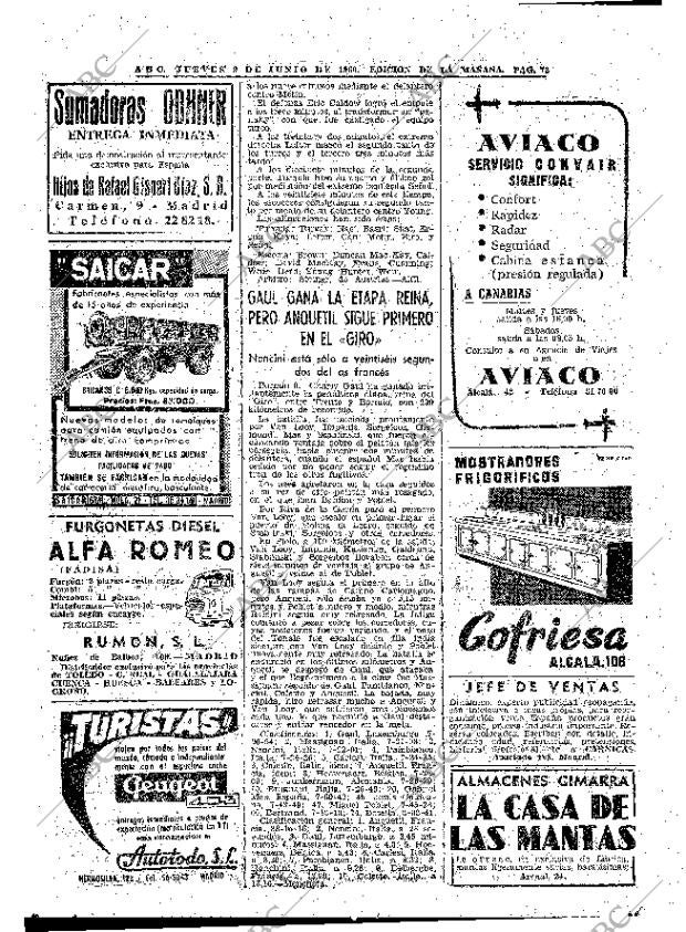 ABC MADRID 09-06-1960 página 72