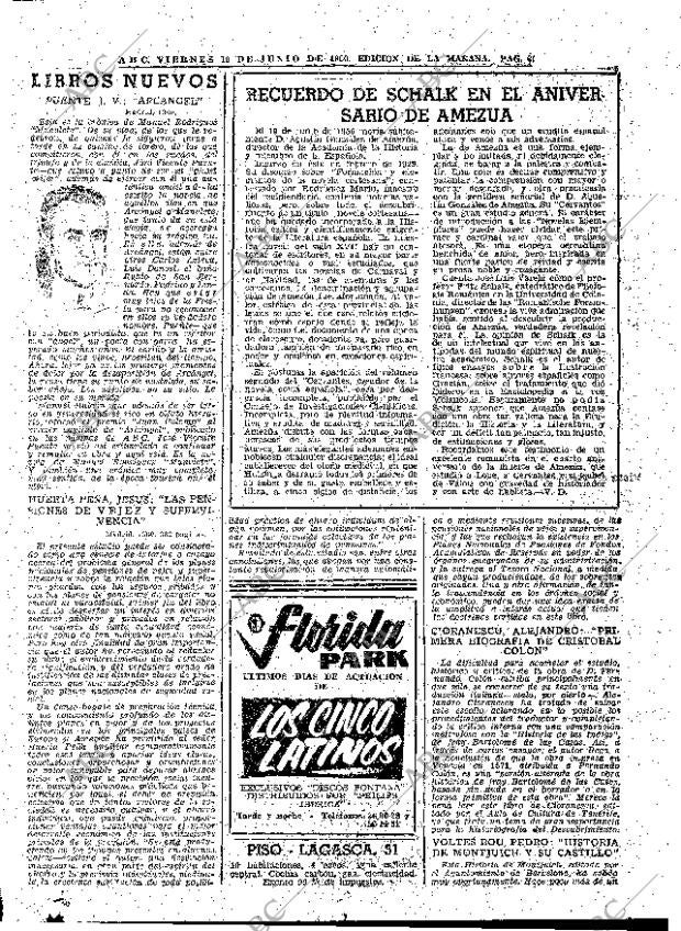 ABC MADRID 10-06-1960 página 69