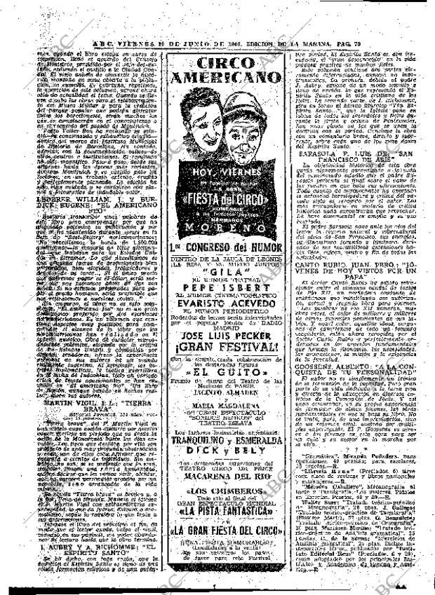 ABC MADRID 10-06-1960 página 70
