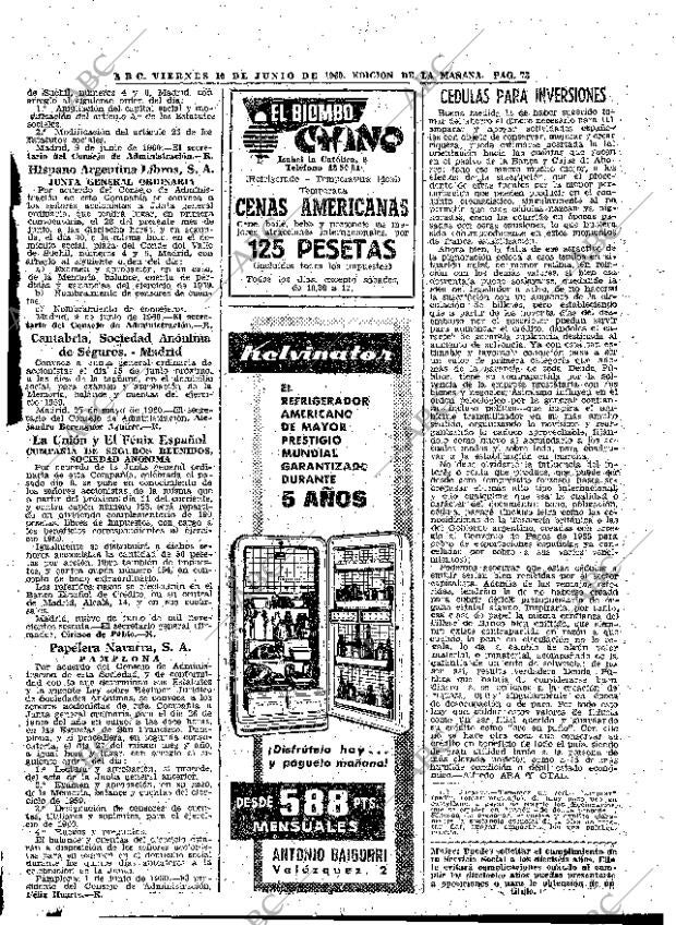 ABC MADRID 10-06-1960 página 73