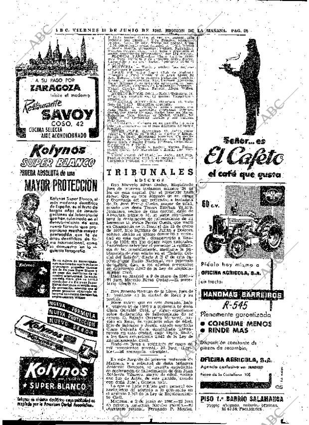ABC MADRID 10-06-1960 página 82