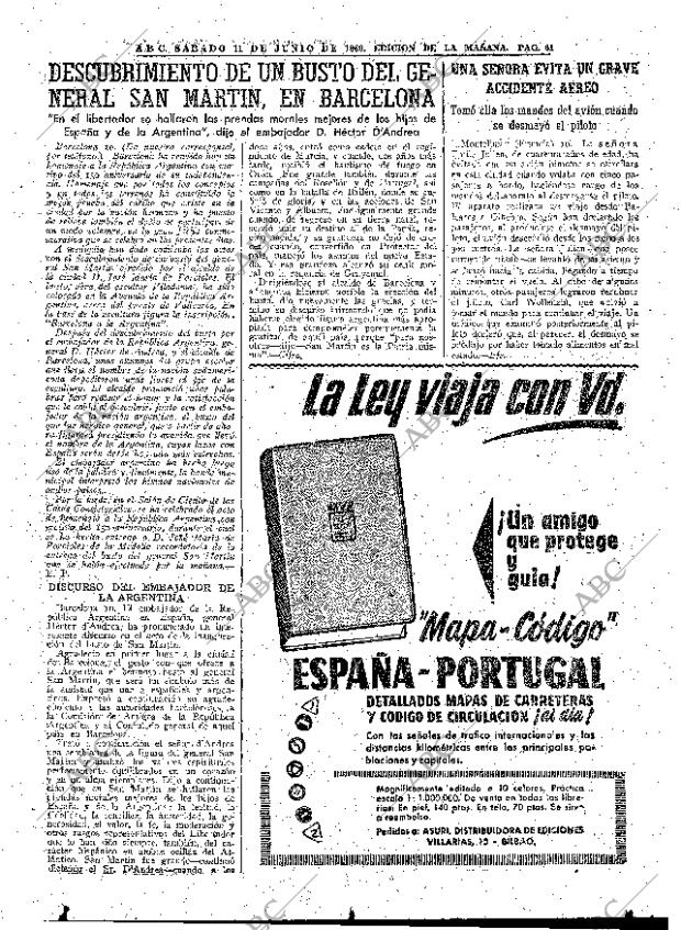 ABC MADRID 11-06-1960 página 61