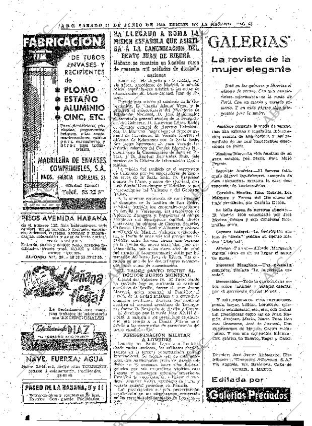 ABC MADRID 11-06-1960 página 65