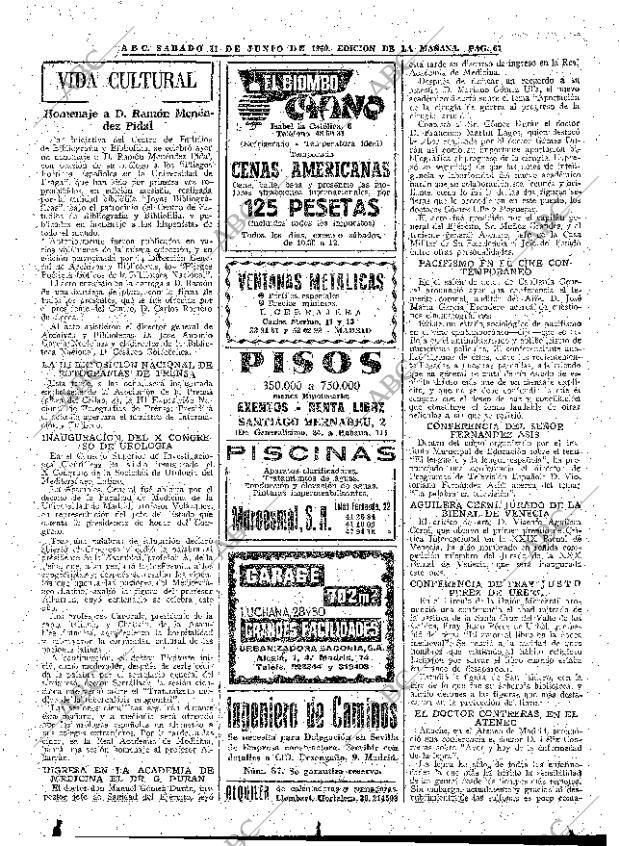 ABC MADRID 11-06-1960 página 67