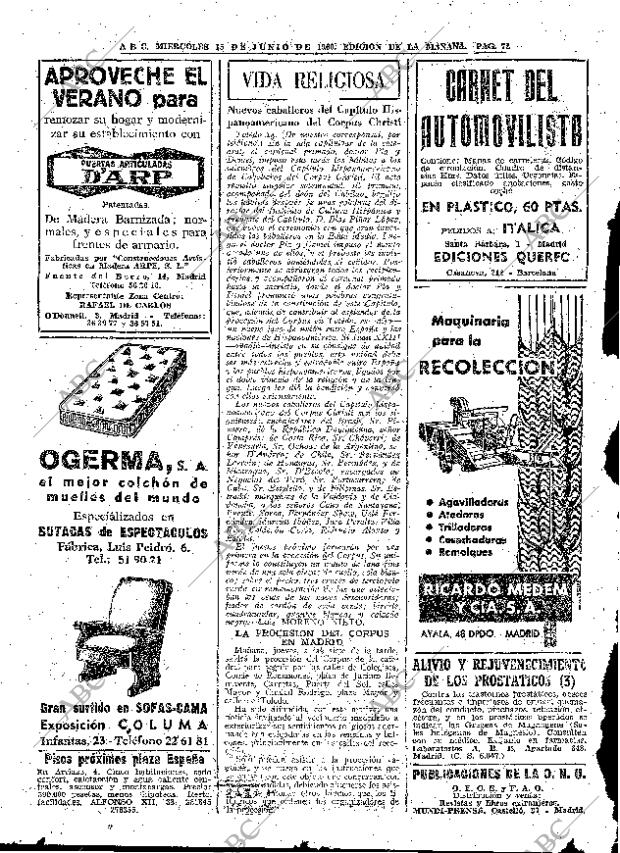 ABC MADRID 15-06-1960 página 72