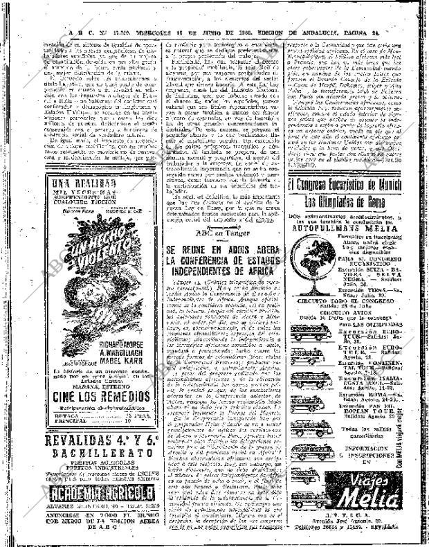 ABC SEVILLA 15-06-1960 página 24