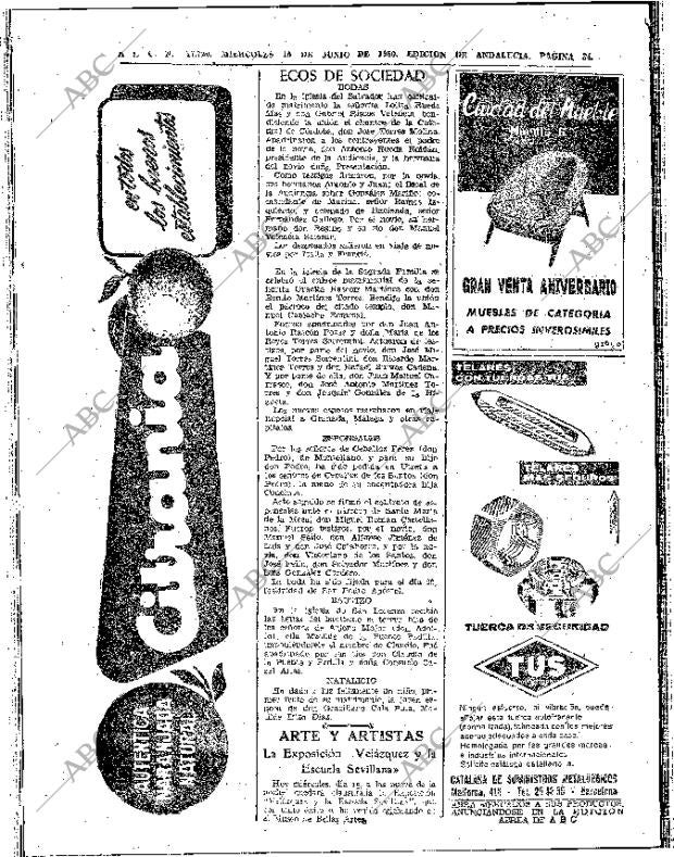 ABC SEVILLA 15-06-1960 página 34