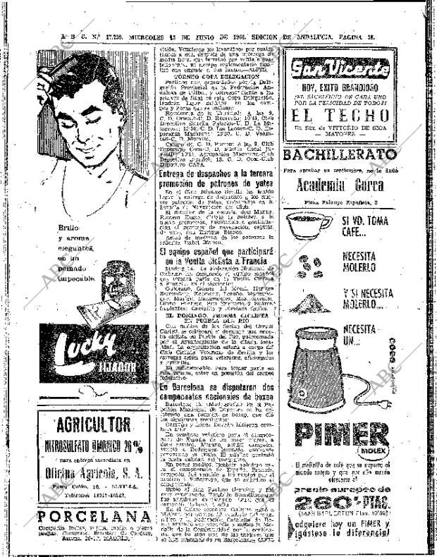 ABC SEVILLA 15-06-1960 página 38