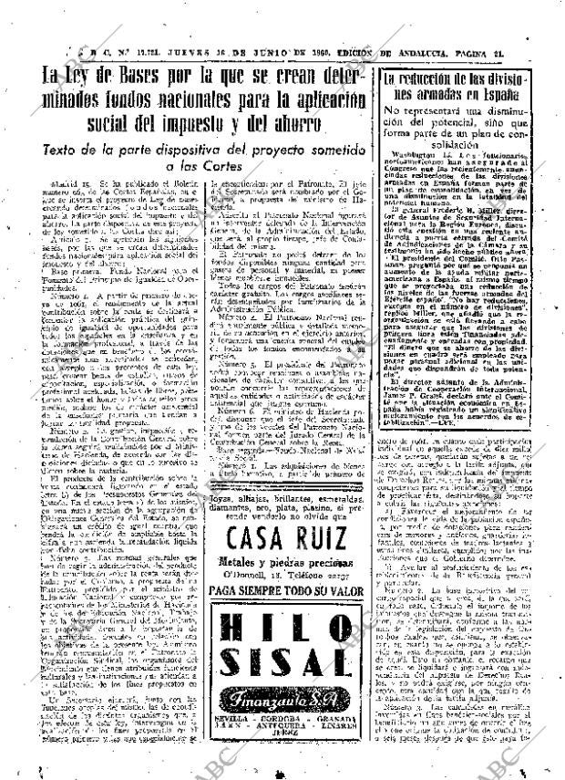 ABC SEVILLA 16-06-1960 página 21