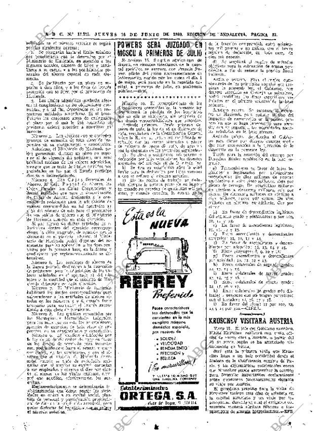 ABC SEVILLA 16-06-1960 página 23