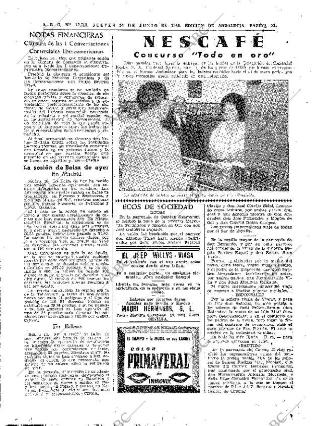 ABC SEVILLA 16-06-1960 página 26