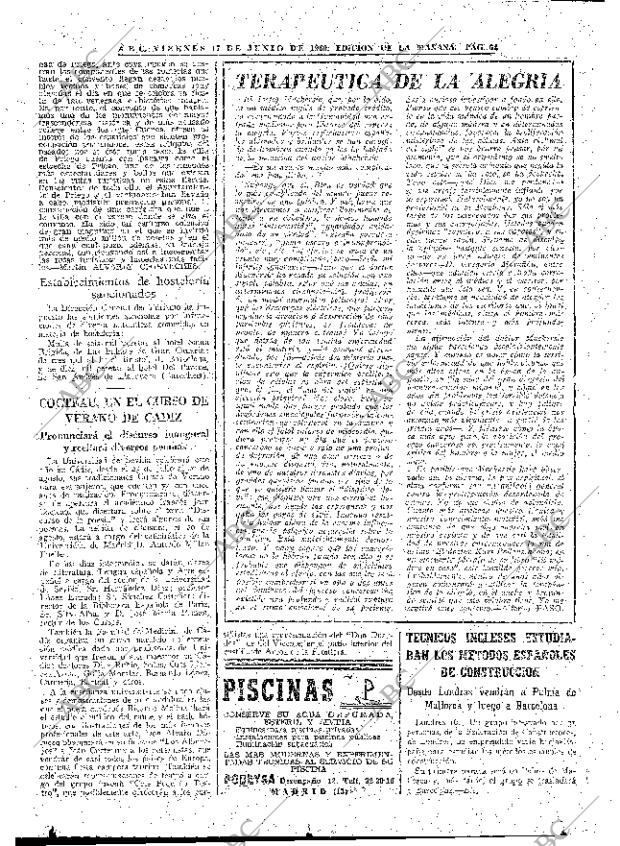 ABC MADRID 17-06-1960 página 62