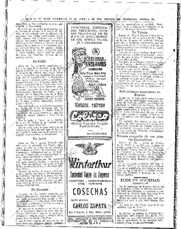 ABC SEVILLA 17-06-1960 página 20