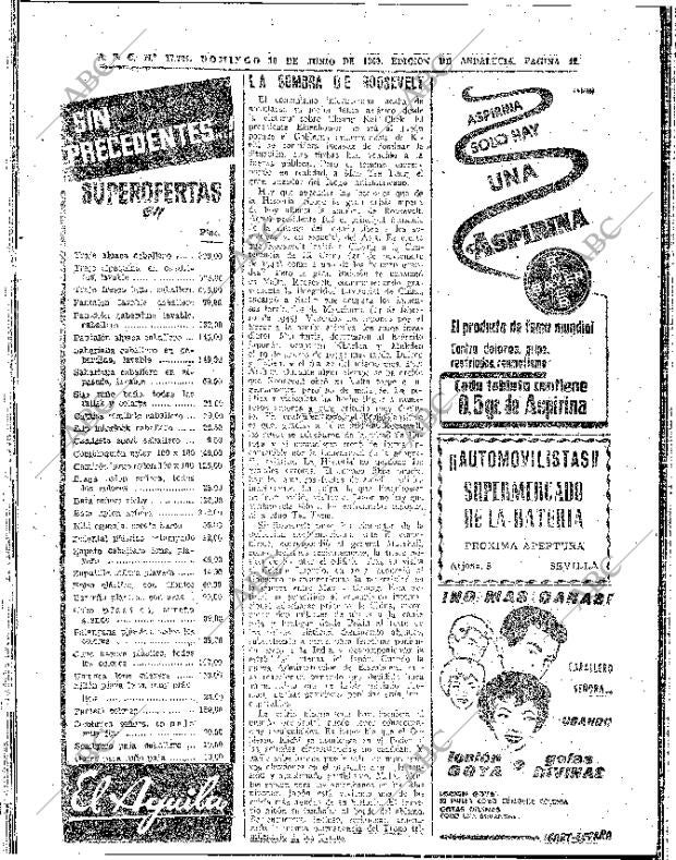 ABC SEVILLA 19-06-1960 página 42