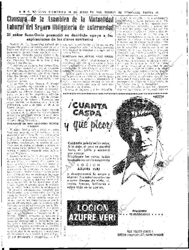 ABC SEVILLA 19-06-1960 página 47