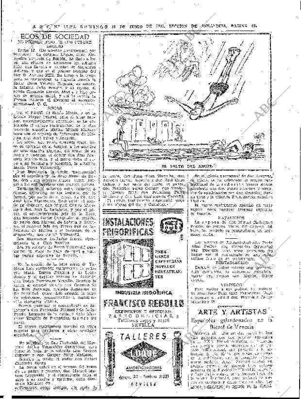 ABC SEVILLA 19-06-1960 página 49