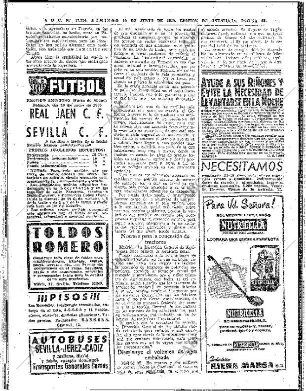 ABC SEVILLA 19-06-1960 página 52