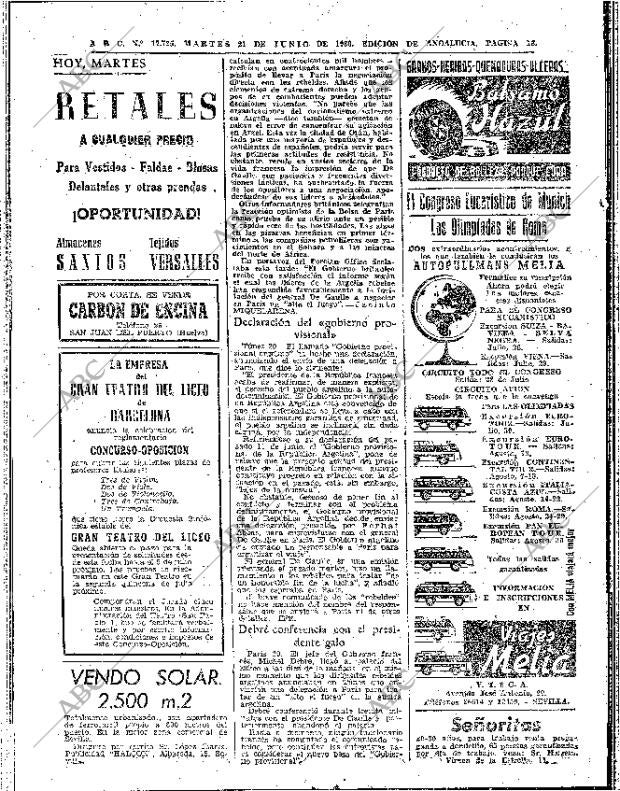 ABC SEVILLA 21-06-1960 página 16